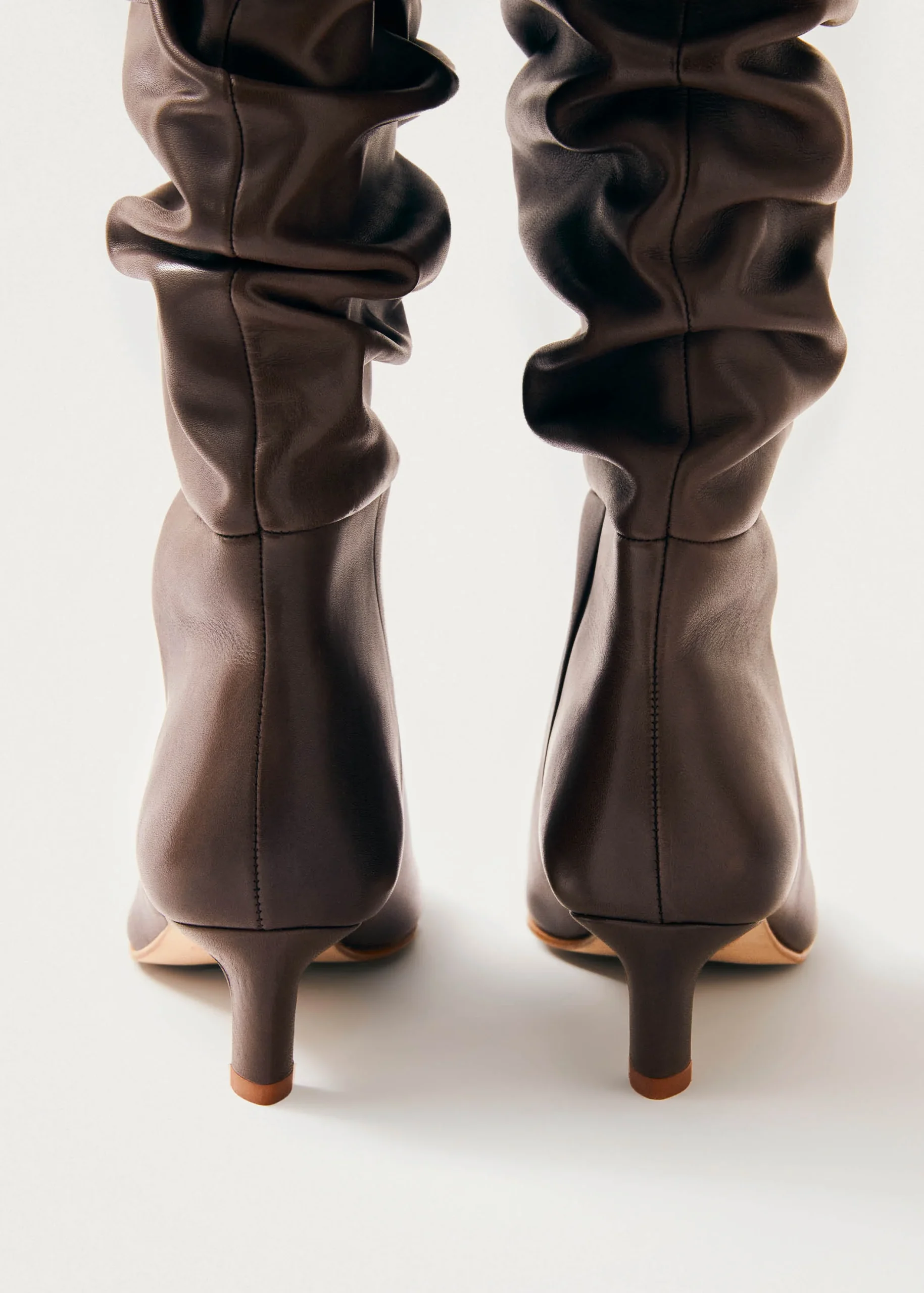 Kalila Brown Leather Boots - Image 6