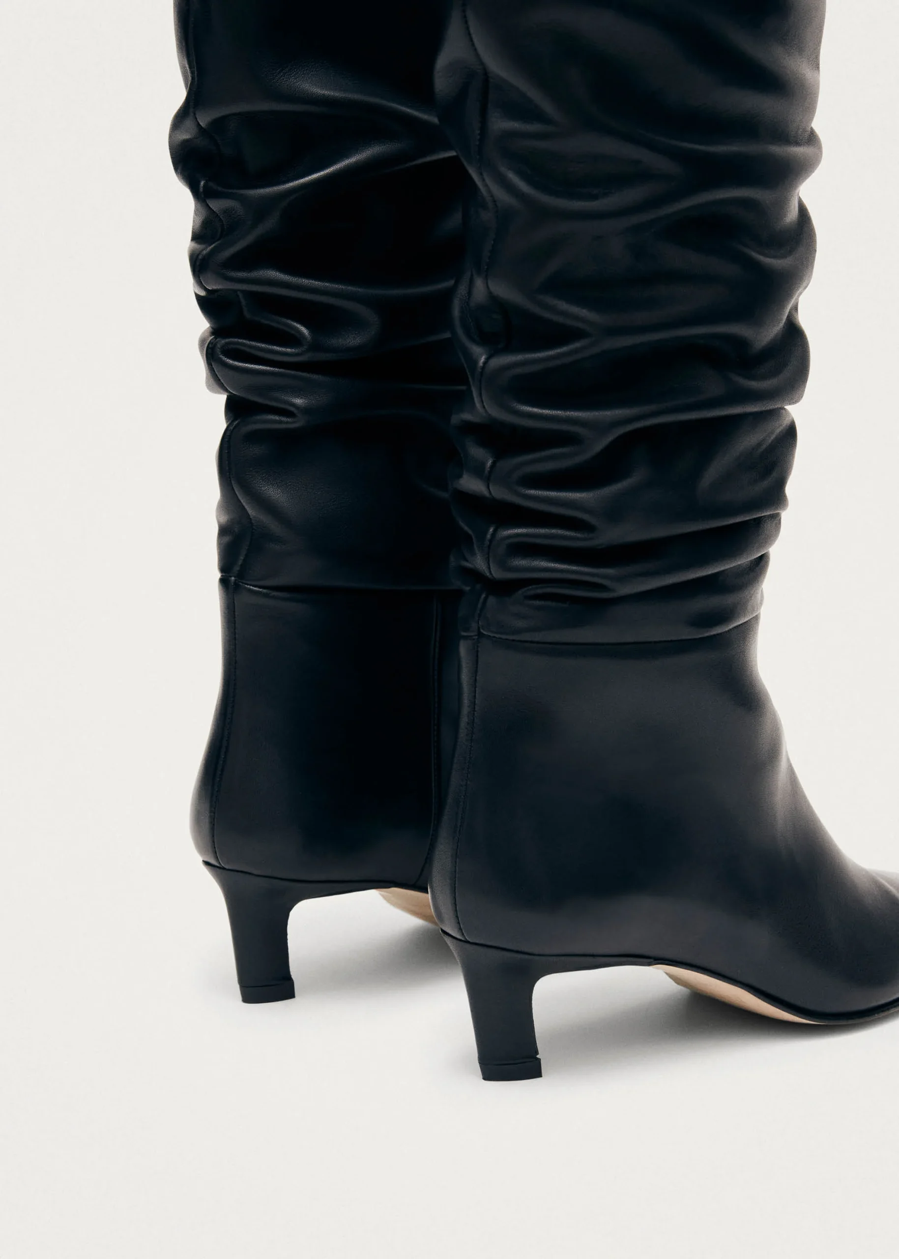 Kalila Black Leather Boots - Image 7