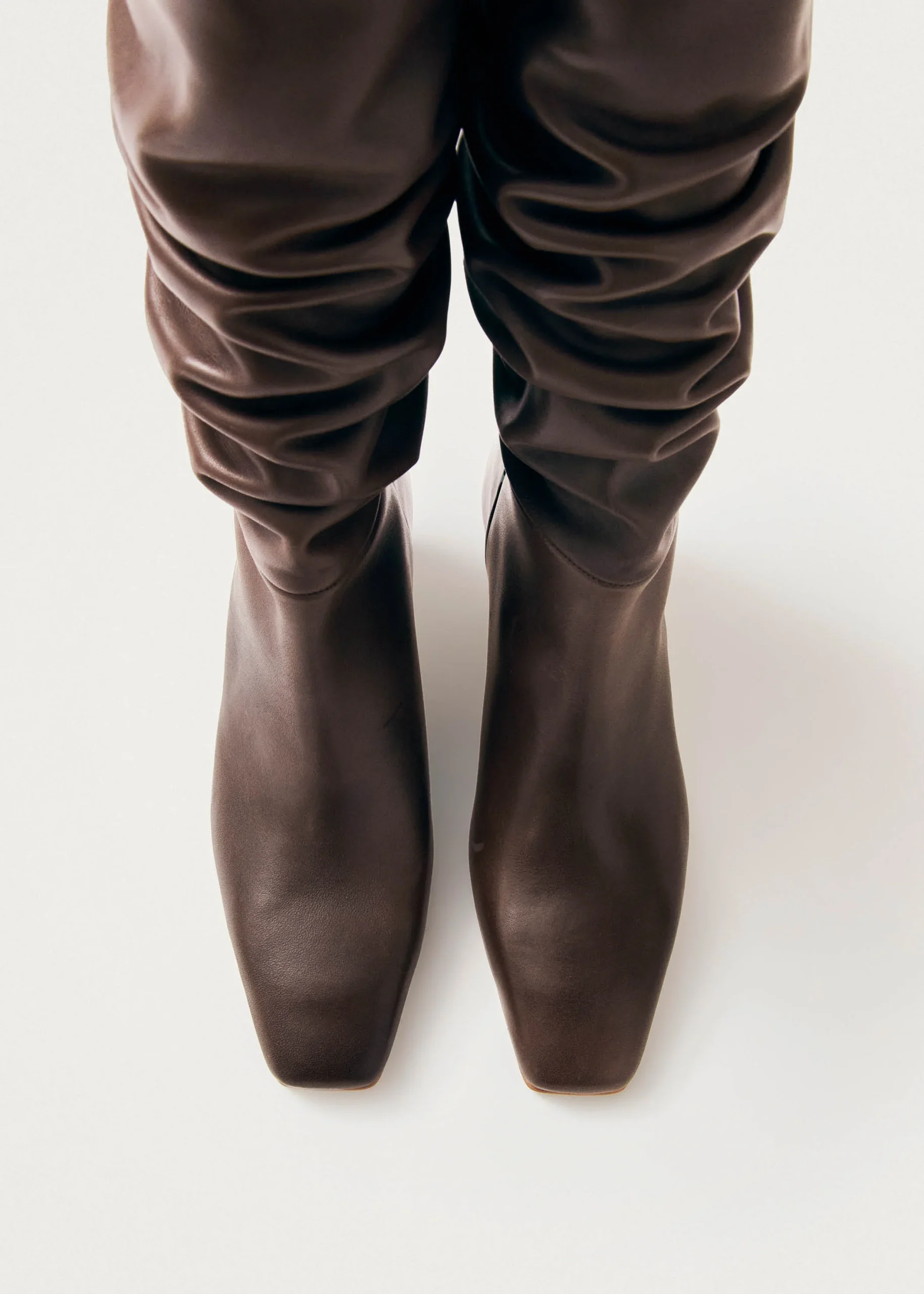 Kalila Brown Leather Boots - Image 5