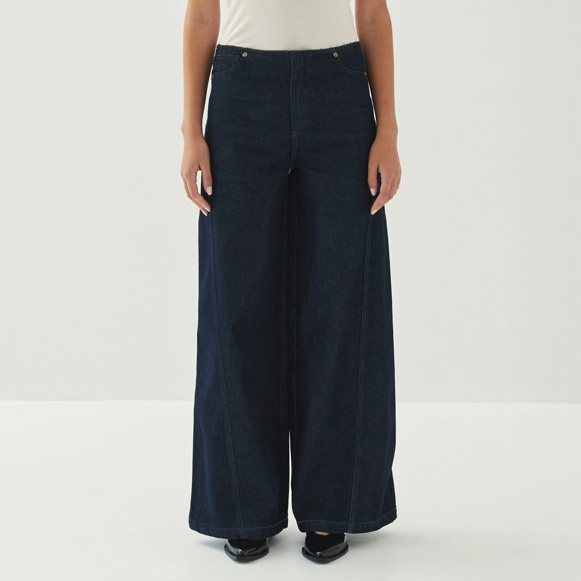 Magda Indigo Denim Trousers - Image 3