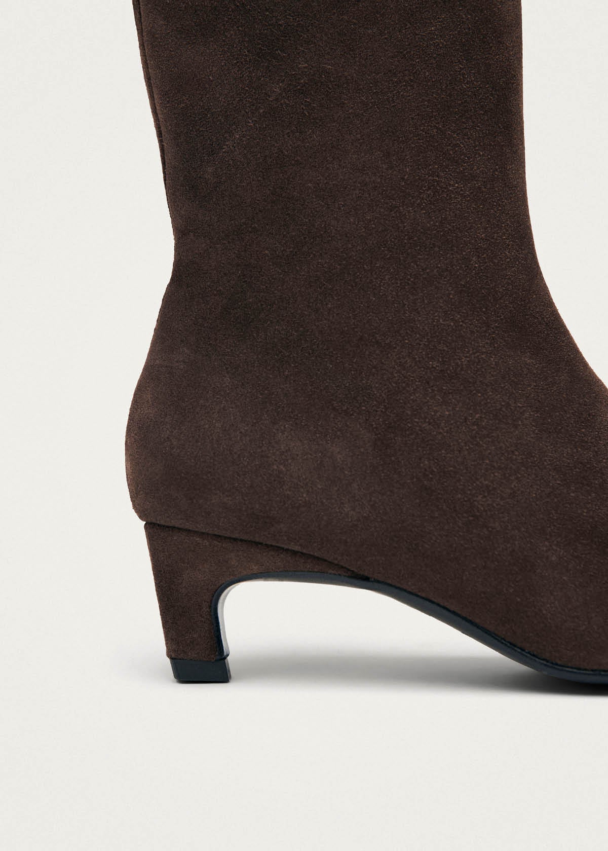 Ambar Suede Brown Leather Ankle Boots - Image 7