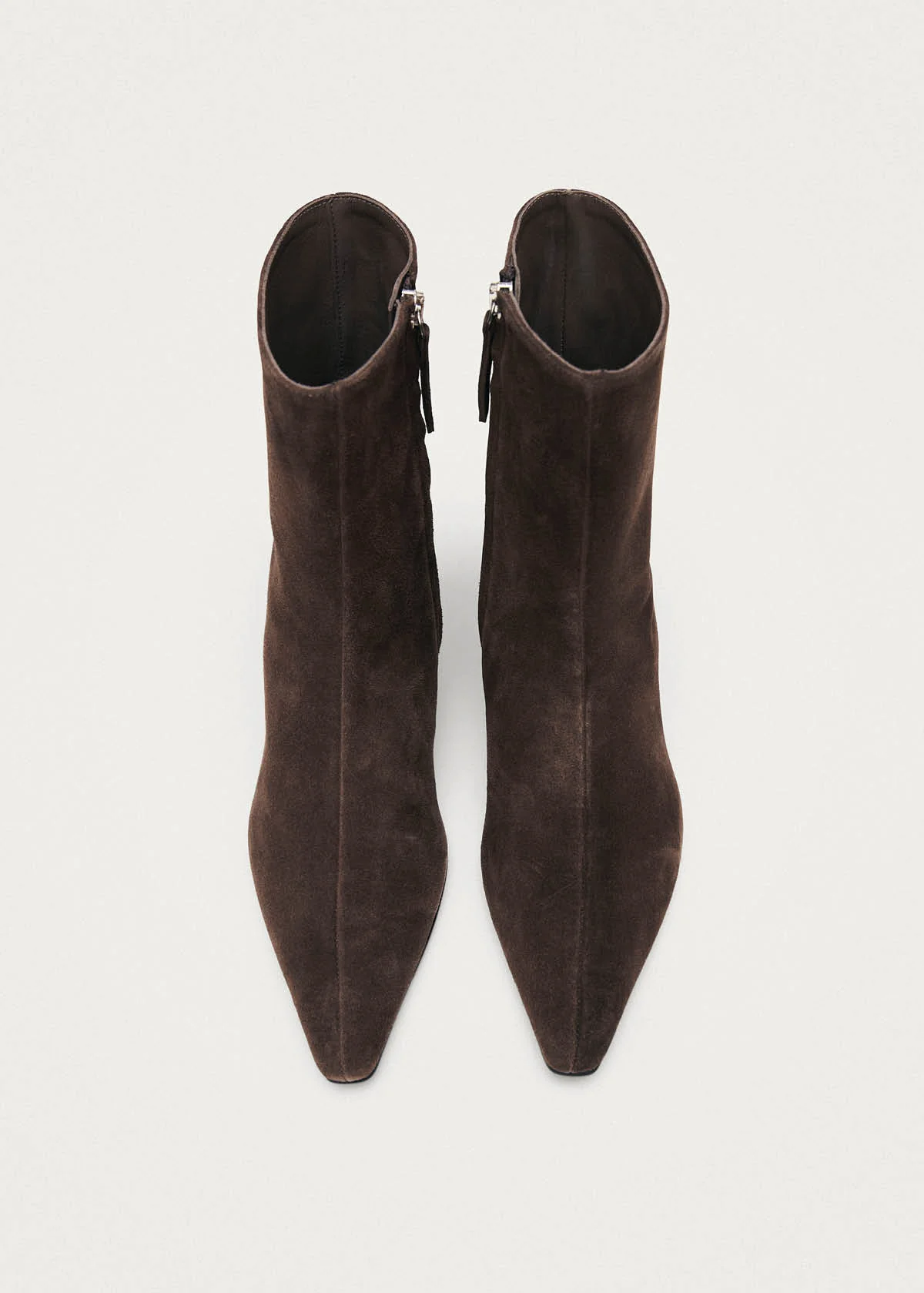 Ambar Suede Brown Leather Ankle Boots - Image 5