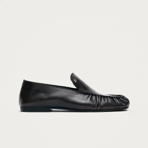 Gabe Vintage Effect Brown Leather Loafers