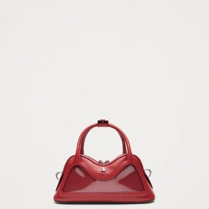 Hilma Mini Vinyl Red Leather Bag