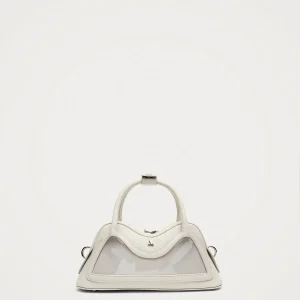 Hilma Mini Vinyl White Leather Bag