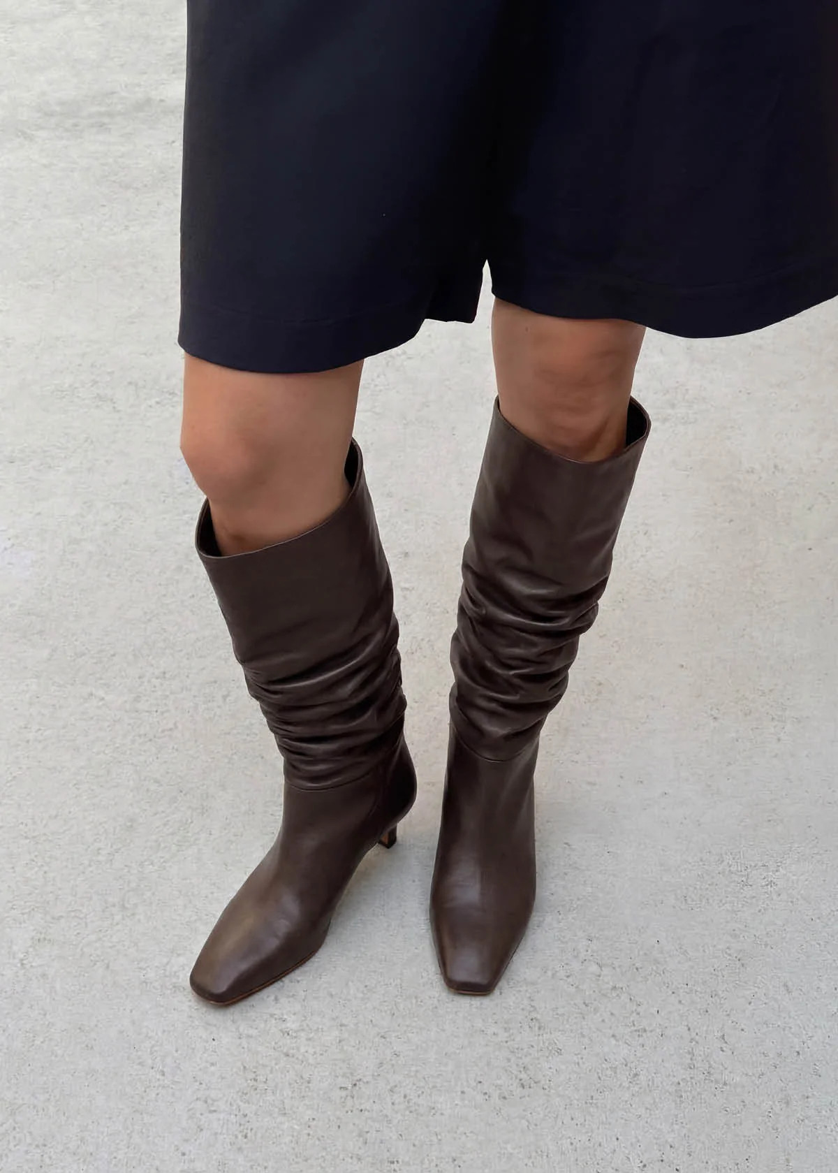 Kalila Brown Leather Boots - Image 2