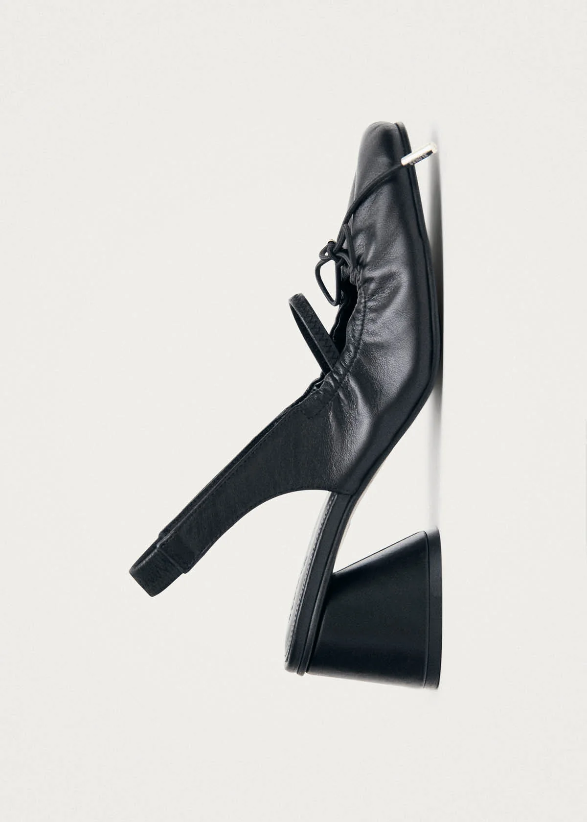 Marly Black Leather Pumps - Image 4