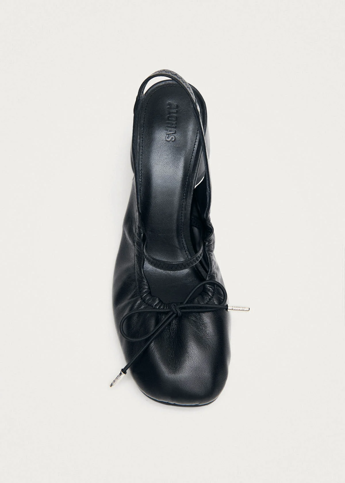 Marly Black Leather Pumps - Image 5