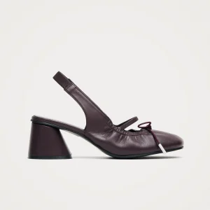 Marly Burgundy Leather Pumps