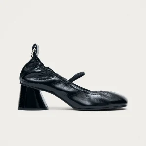 Rhiane Patent Black Leather Pumps