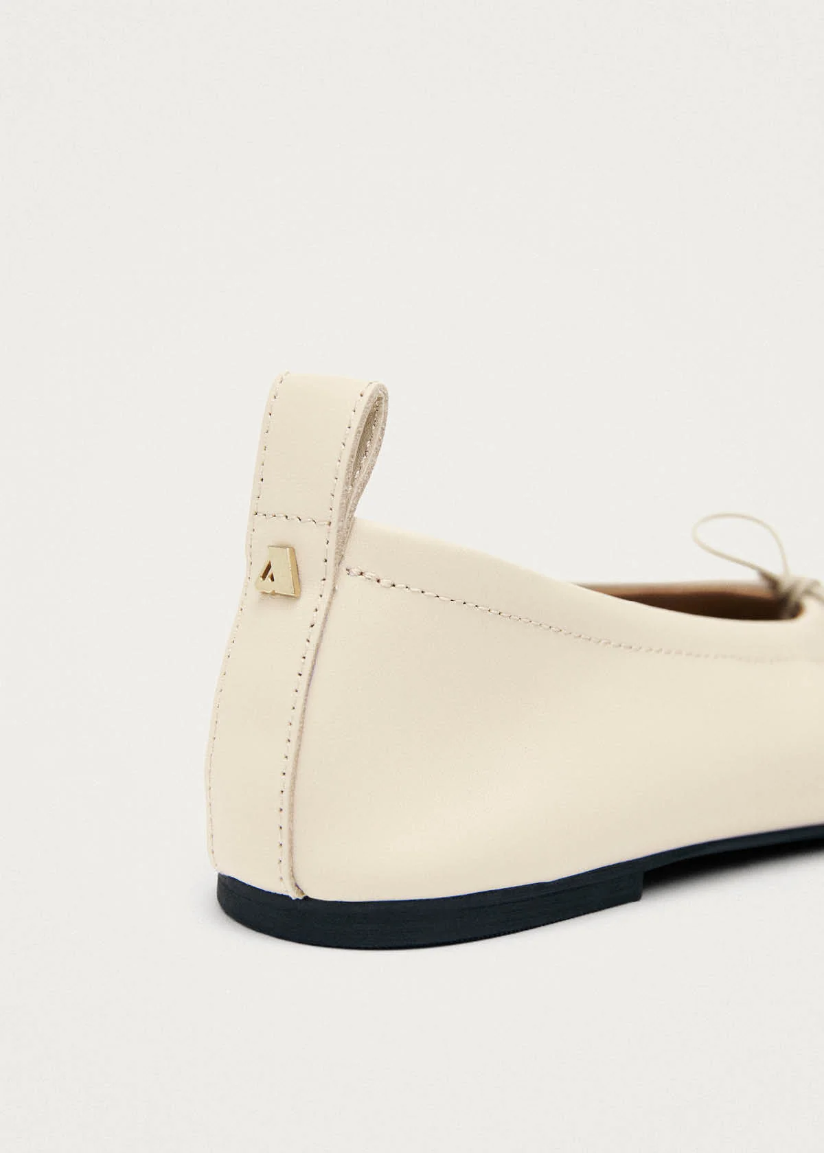 Rosalind Cream Leather Ballet Flats - Image 7
