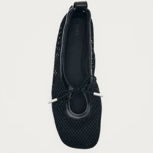 Rosalind Mesh Black Ballet Flats