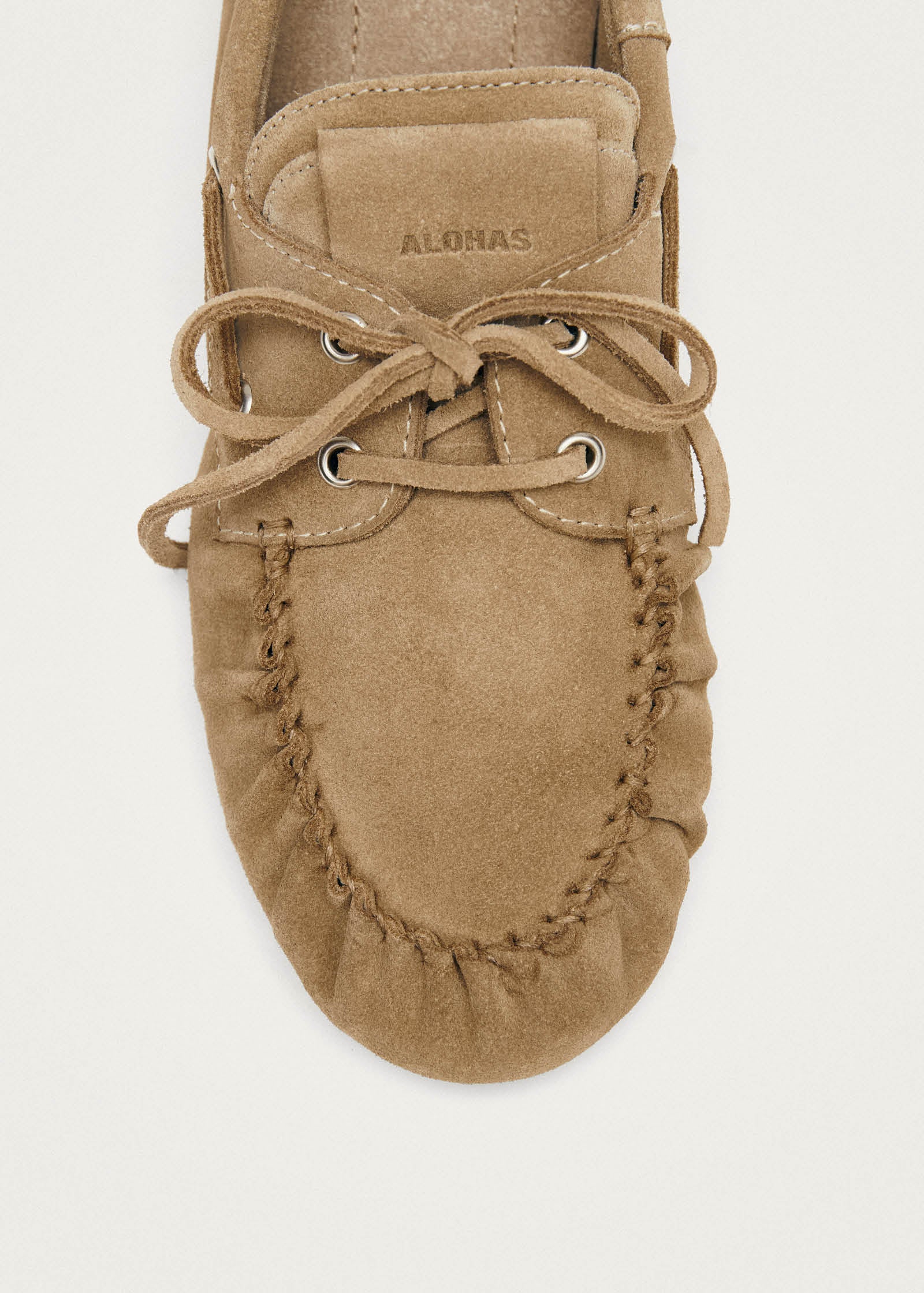 Rowan Suede Beige Leather Loafers - Image 7