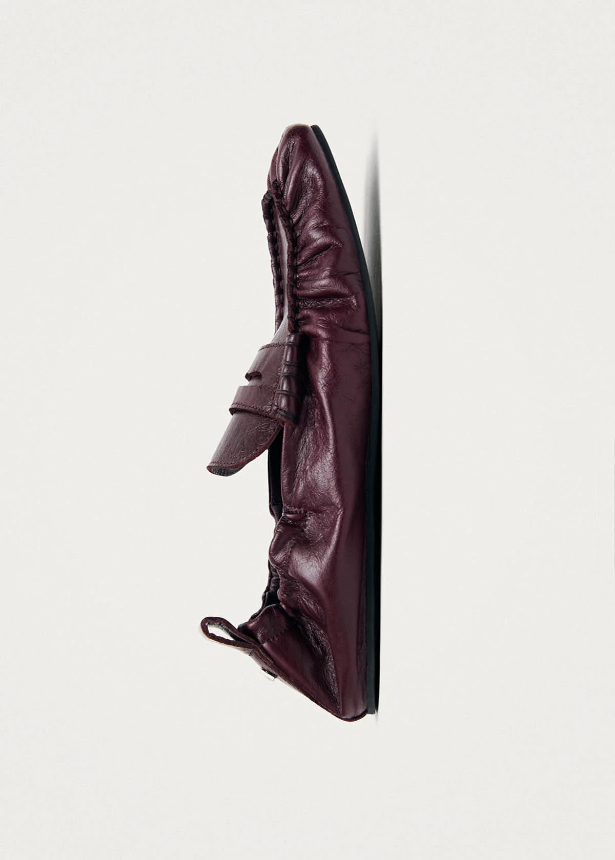 Sage Burgundy Leather Loafers - Image 4