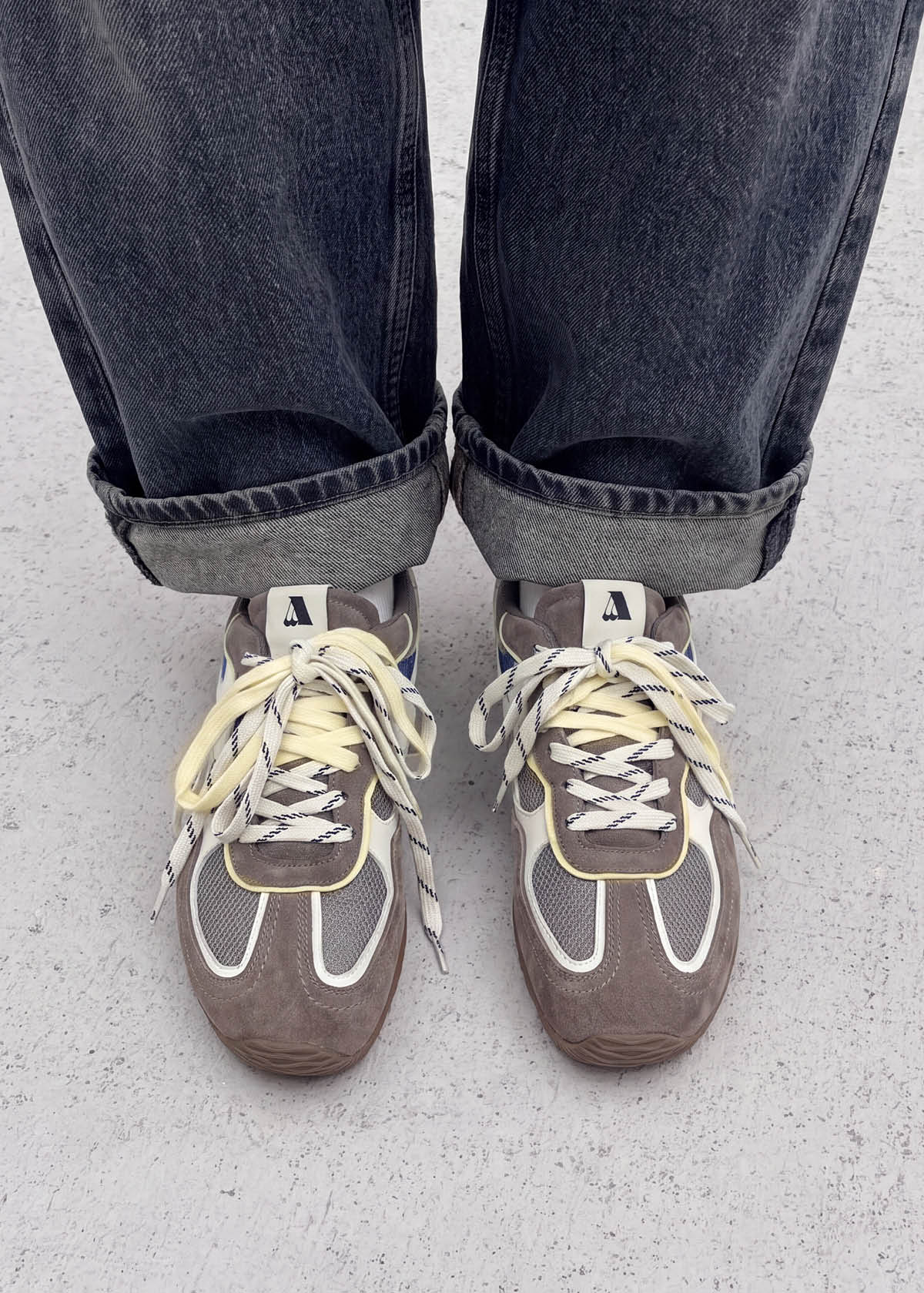 Tb.33 Taupe Leather Sneakers - Image 2