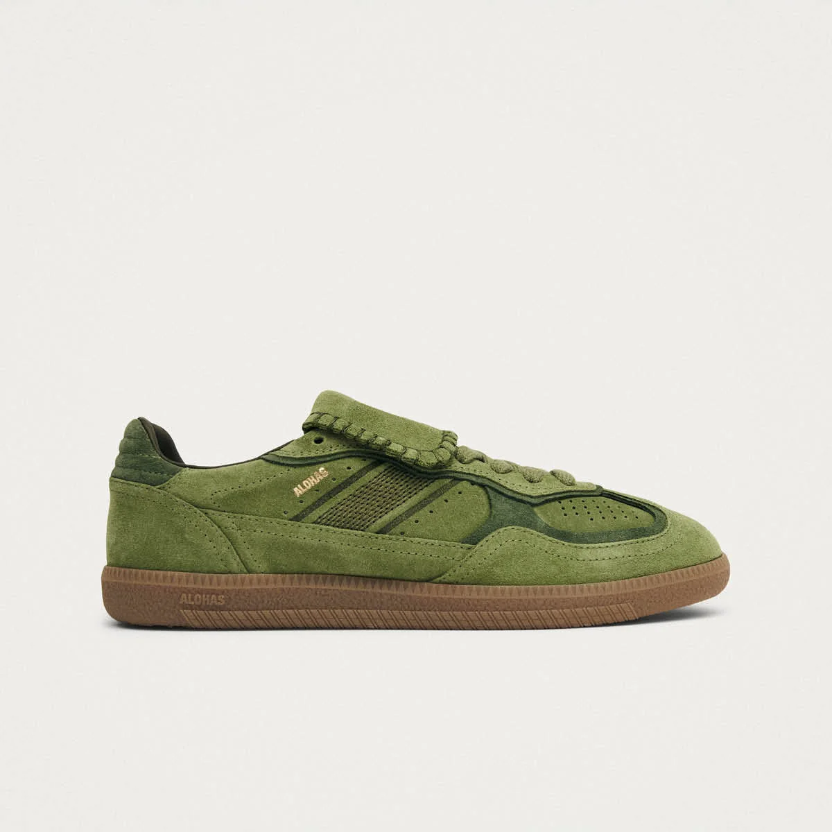 Tb.490 Club Suede Green Leather Sneakers - Image 3