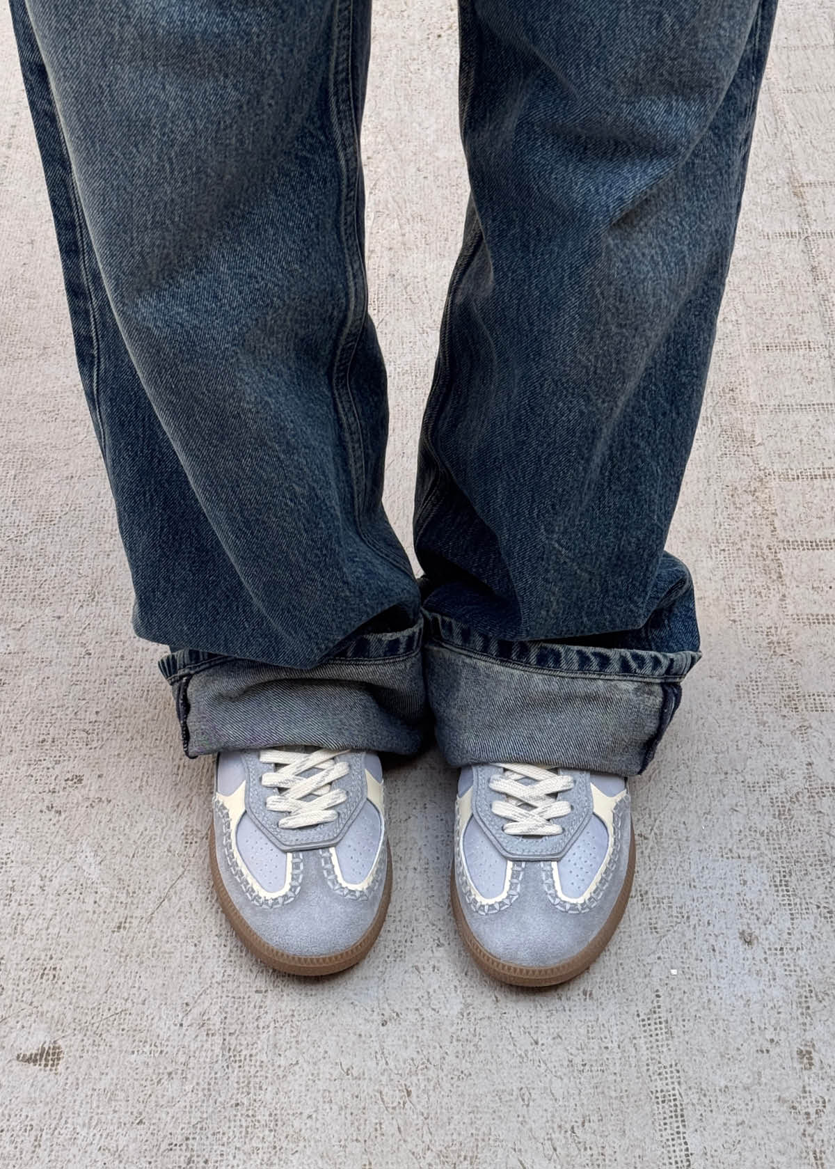 Tb.490 Recycled Pale Blue Leather Sneakers - Image 2