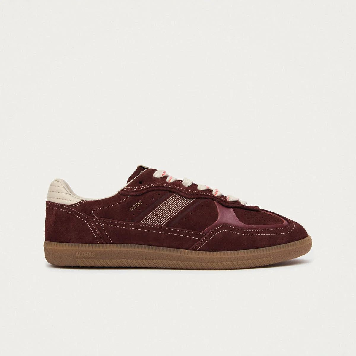 Tb.490 Rife Burgundy Cream Leather Sneakers - Image 3
