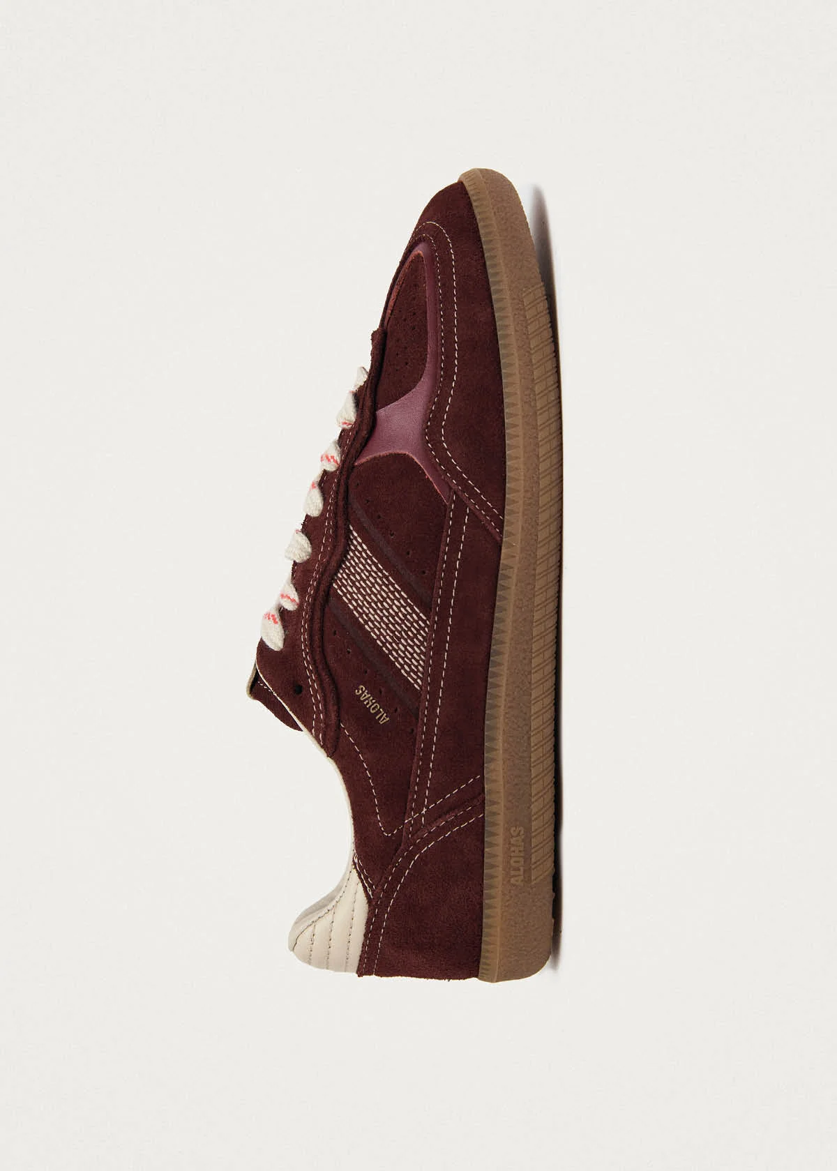 Tb.490 Rife Burgundy Cream Leather Sneakers - Image 4