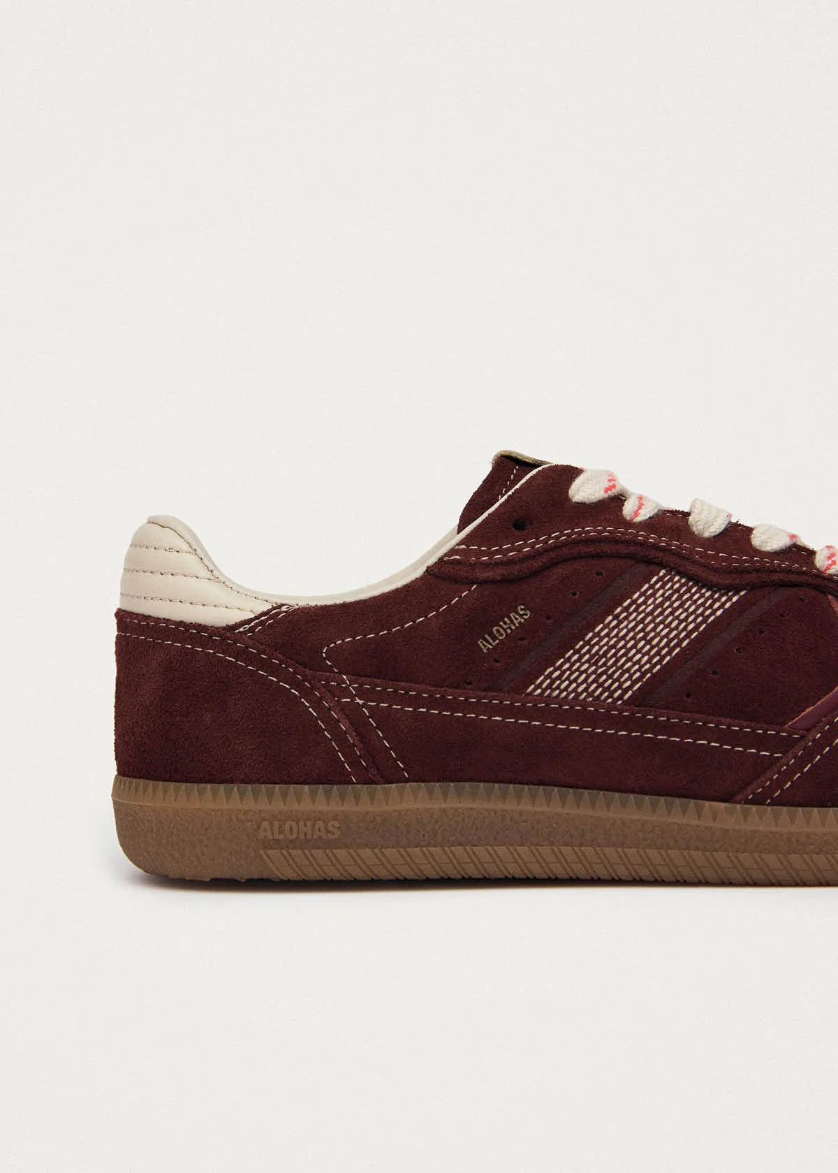 Tb.490 Rife Burgundy Cream Leather Sneakers - Image 7