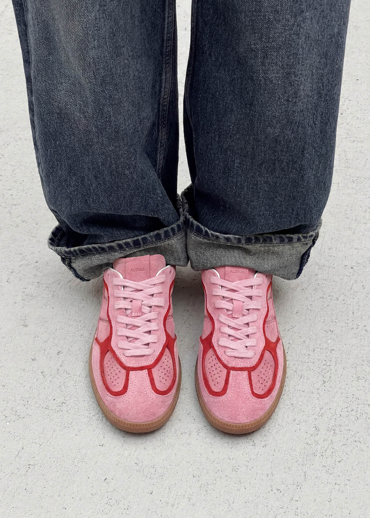 Tb.490 Rife Sea Pink Leather Sneakers - Image 2