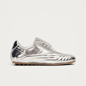 Tb.99 Silver Leather Sneakers