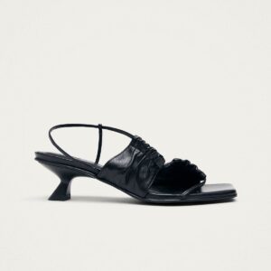 Juniper Black Leather Sandals