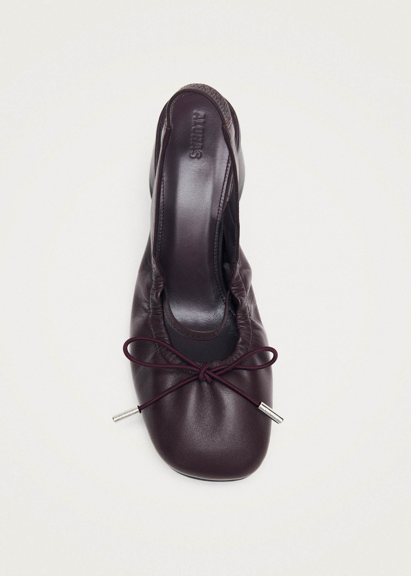 Marly Burgundy Leather Pumps - Image 5