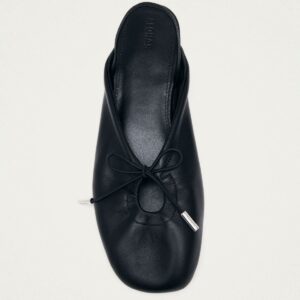 Oli Black Leather Ballet Flats