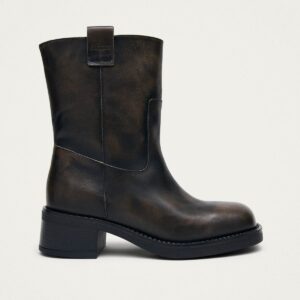 Rajan Vintage Effect Brown Leather Boots