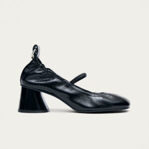 Rhiane Patent Black Leather Pumps
