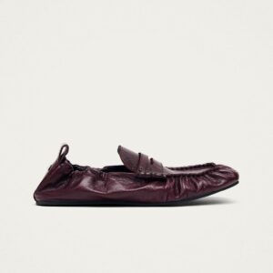 Sage Burgundy Leather Loafers